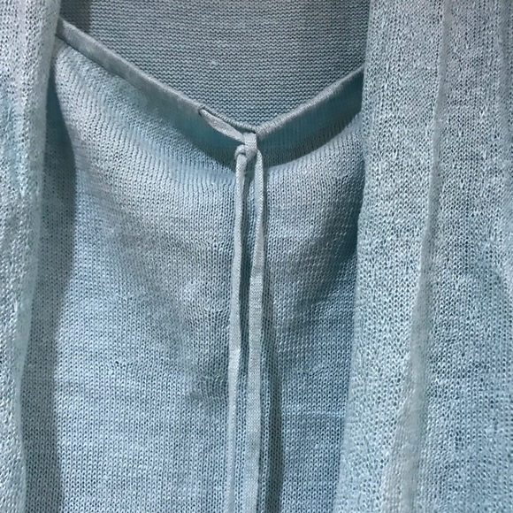 Eileen Fisher Sweater Set - Light Aqua Color - Picture 2 of 5